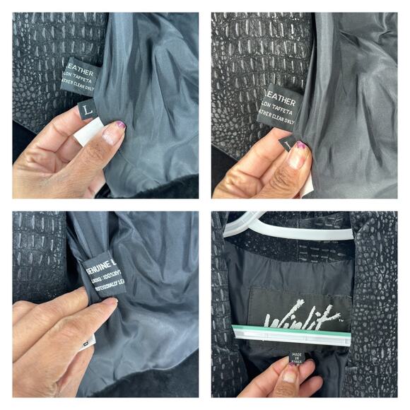 Vintage WINLIT Suede buckle waist Coat hour glass silhouette 80s western size L - Picture 7 of 8